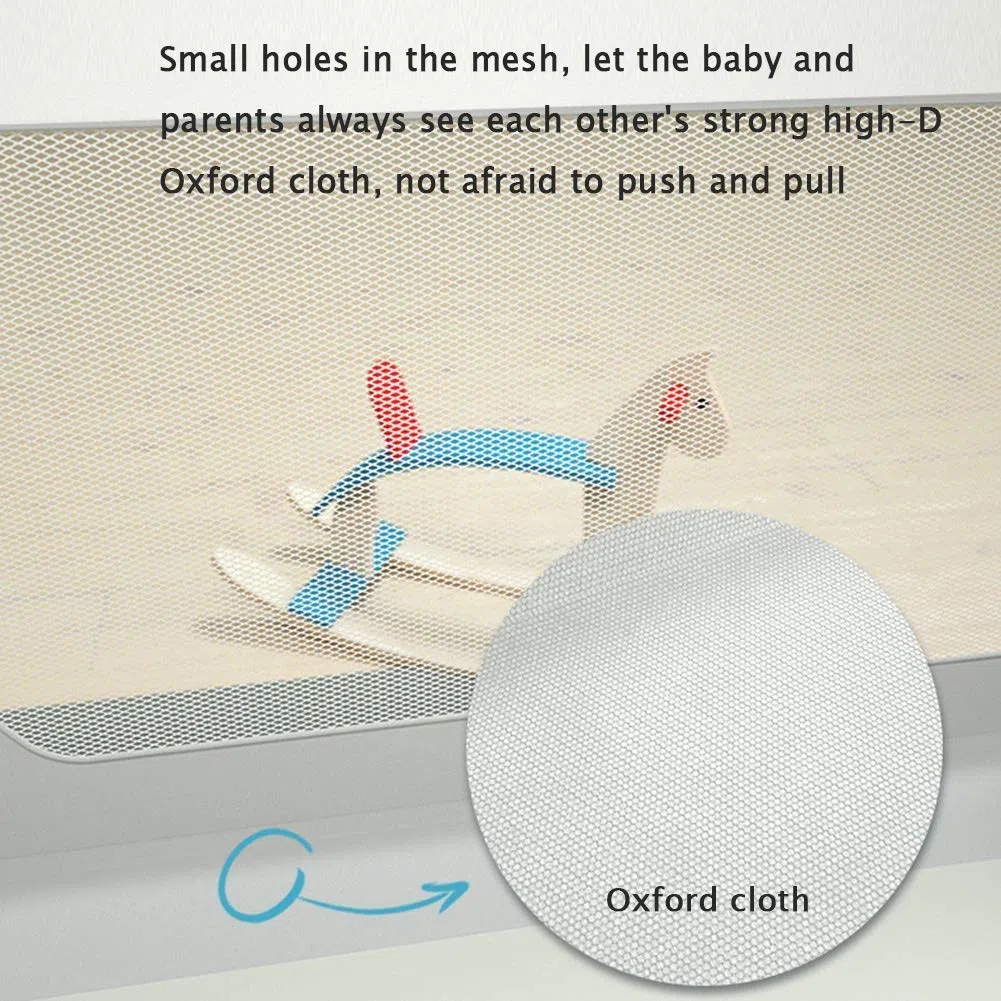 Barandillas de protección contra caídas para bebés, protección de Seguridad para niños, Bisel para mesita de Noche, Universal (Color: Gris, tamaño: 2,2 m/un Solo Lado)
