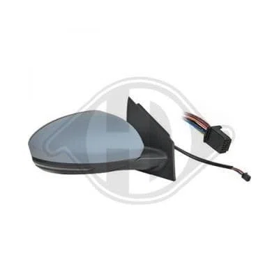 DIEDERICHS 4467026 Espejo retrovisor calefactable para ajuste elect. espejo convexo con sensor de temperatura abatible eléctricamente espejo completo derecha Compatible con RENAULT Megane 4 Sedán