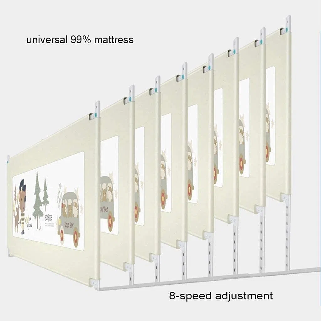 Baby Playpen Baby Guard Rieles de Cama para niños pequeños Anti-caída Protector de riel de Cama de bebé extralargo y Alto para bebés, niños, niños, bebés, anticolisión, Juguete Ant