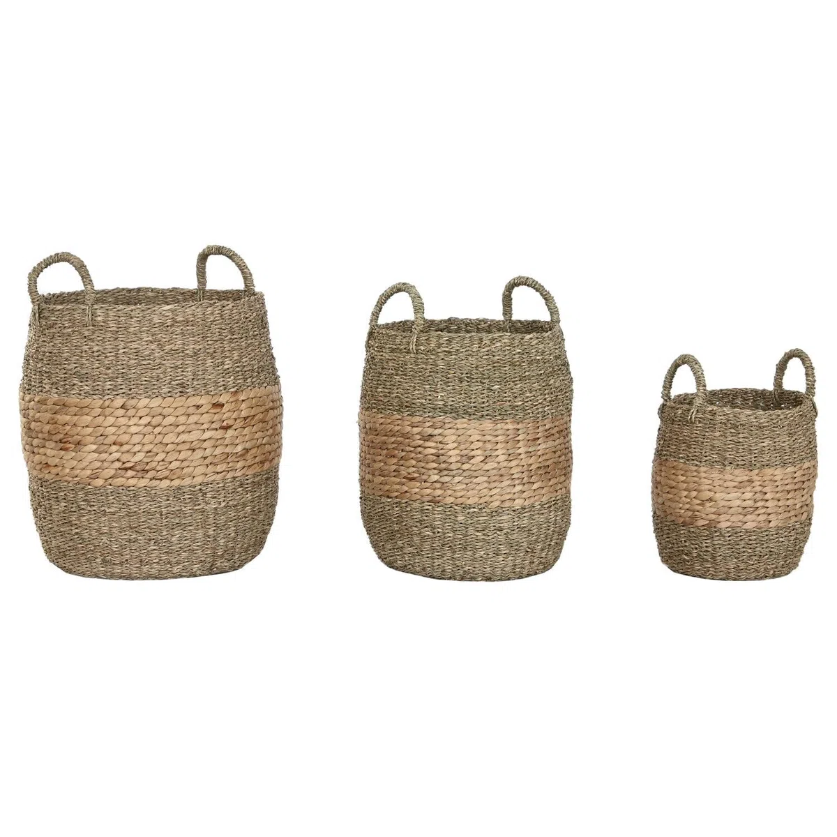 Cesta Set 3 Jacinto de Agua 40x40x44 Natural 40x40x44 cm