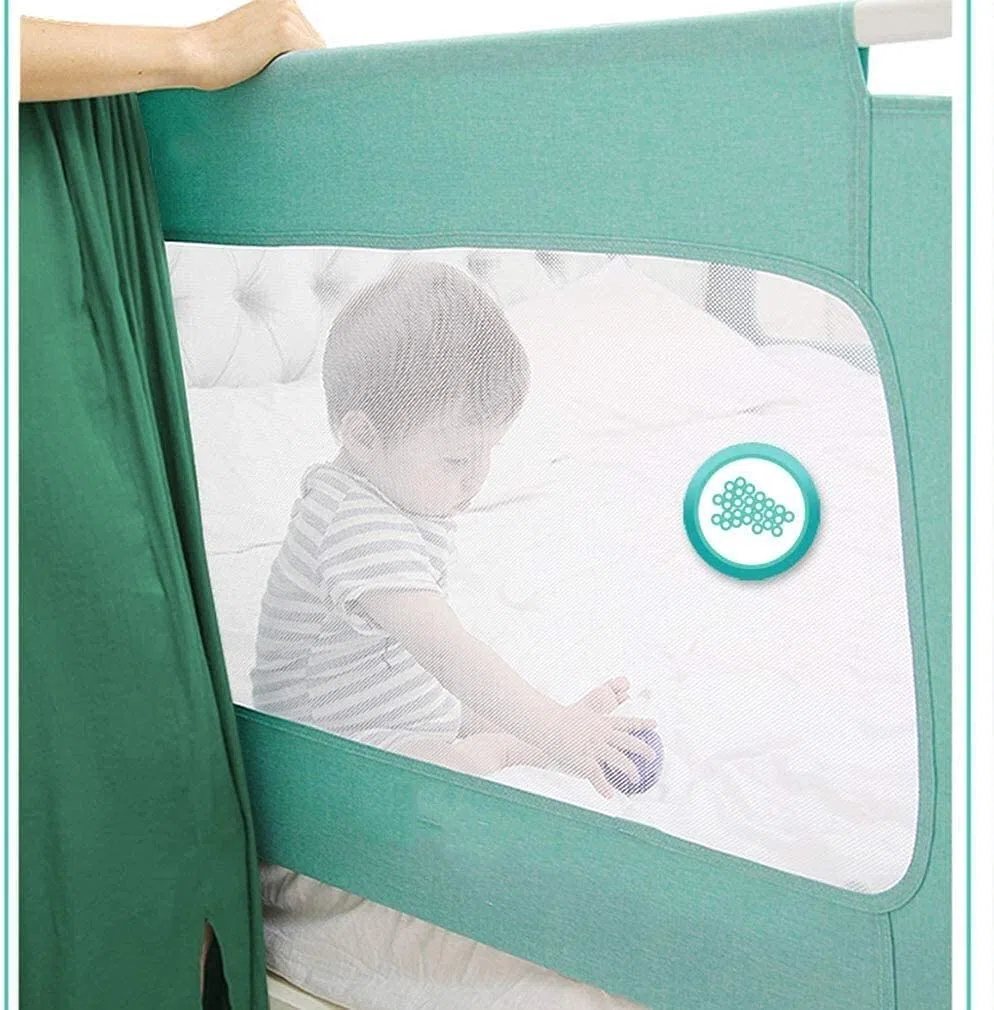 Baby Playpen Toddlers Bed Rail Guard Seguridad para niños Rieles Laterales Levantamiento Vertical Guardería Barandilla Anticolisión Anticaída Juguete (Tamaño: 180 cm (70.8in))