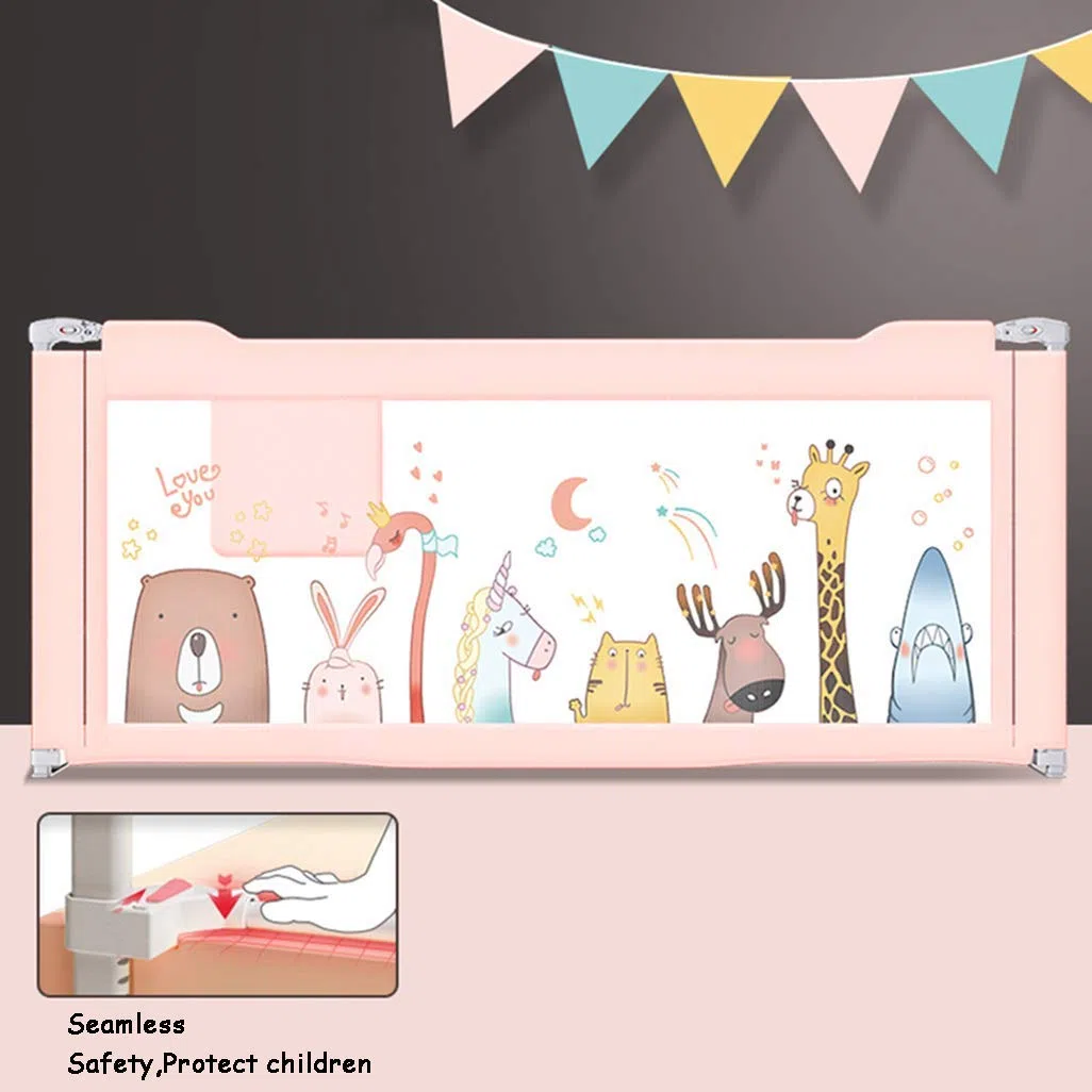 Barandilla de Cama de Seguridad Vertical Premium para niños pequeños con Anclaje Reforzado, Altura Ajustable de 72 a 108 cm para niños de tamaño Individual, matrimonial,