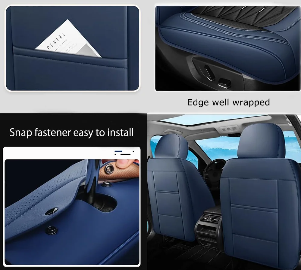 Juego completo de fundas de asiento de coche para Mercedes Benz Clase S S280 W220 S320 W220 S430L W220 S500 W220 S500L W220 5 asientos Juego completo de fundas protectoras de piel de napa