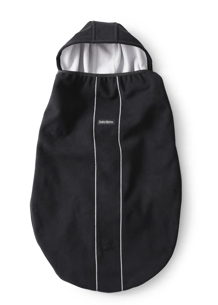 Bundle of BabyBjörn Mochila Porta Bebé Harmony, Malla 3D, Plata + Funda para Mochila Porta Bebé, Negro