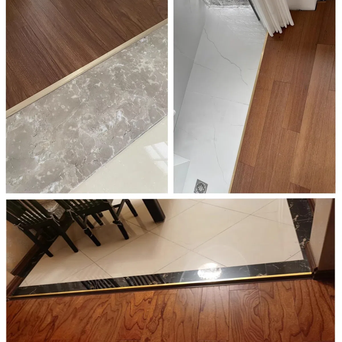 Protector de borde en ángulo recto, borde escalonado de latón de 10 x 10 mm, tira antideslizante de 5 m para uso en interiores y exteriores, solución duradera y elegante para seguridad y estética