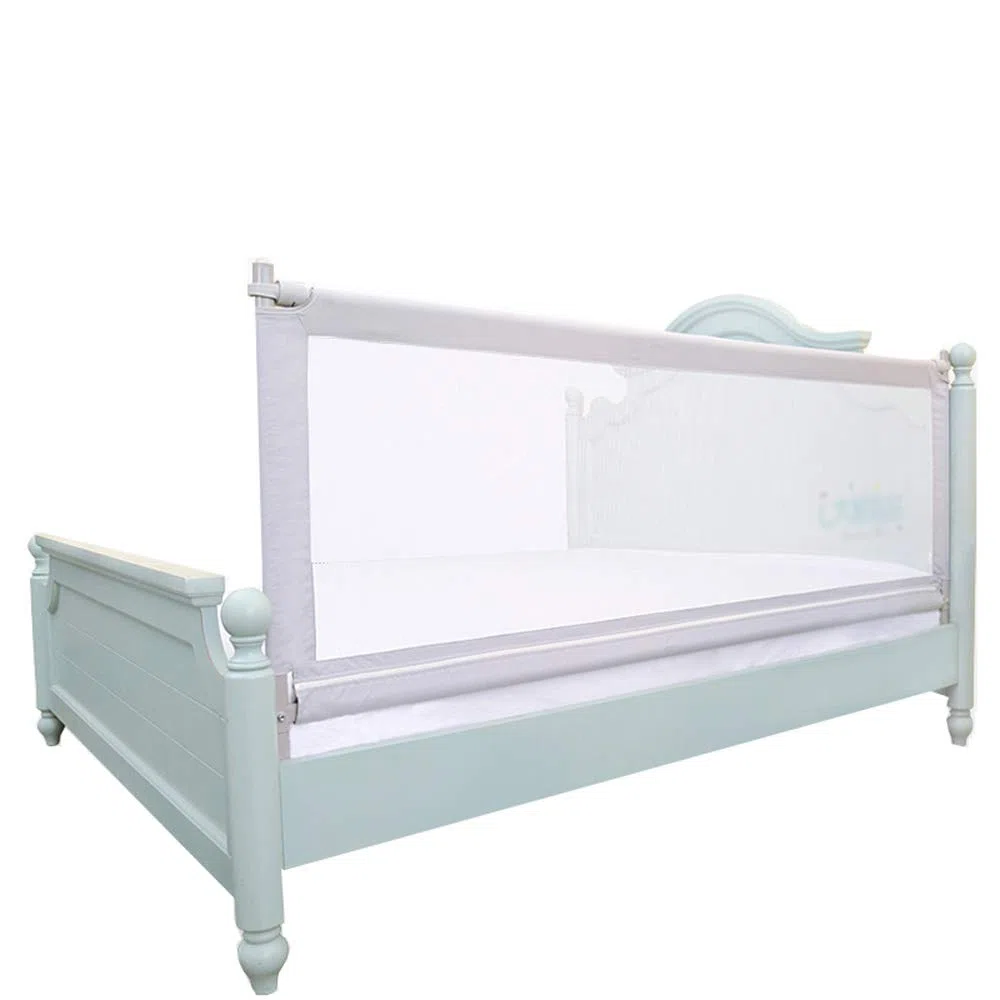 Barandillas para Camas Portátil Y Estable Cuidado De La Cama Preescolar La Seguridad Barandilla De La Cama Extra Ancho, Largo 150-200 Cm, Alto 70-92CM, Gris (Tamaño : L-2M)