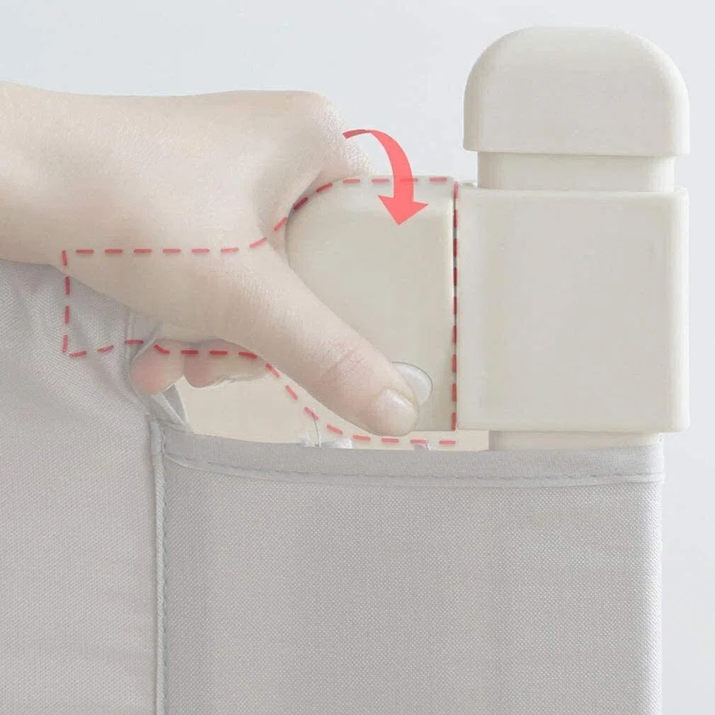 Baby Playpen Barandillas de Cama extralargas para niños pequeños Barandilla de Seguridad con Malla ventilada para niños Barandilla de elevación Vertical Altura Ajustable Anticolisi