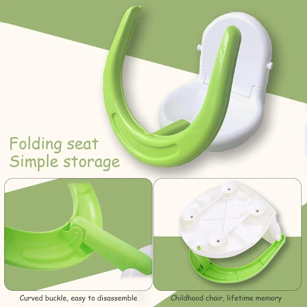 Asiento de baño, Asiento de baño Giratorio, Asiento de baño Plegable, Asiento de baño Giratorio Orbital para bebés, Asiento de bañera para bebés para Sentarse con Respaldo y ventos