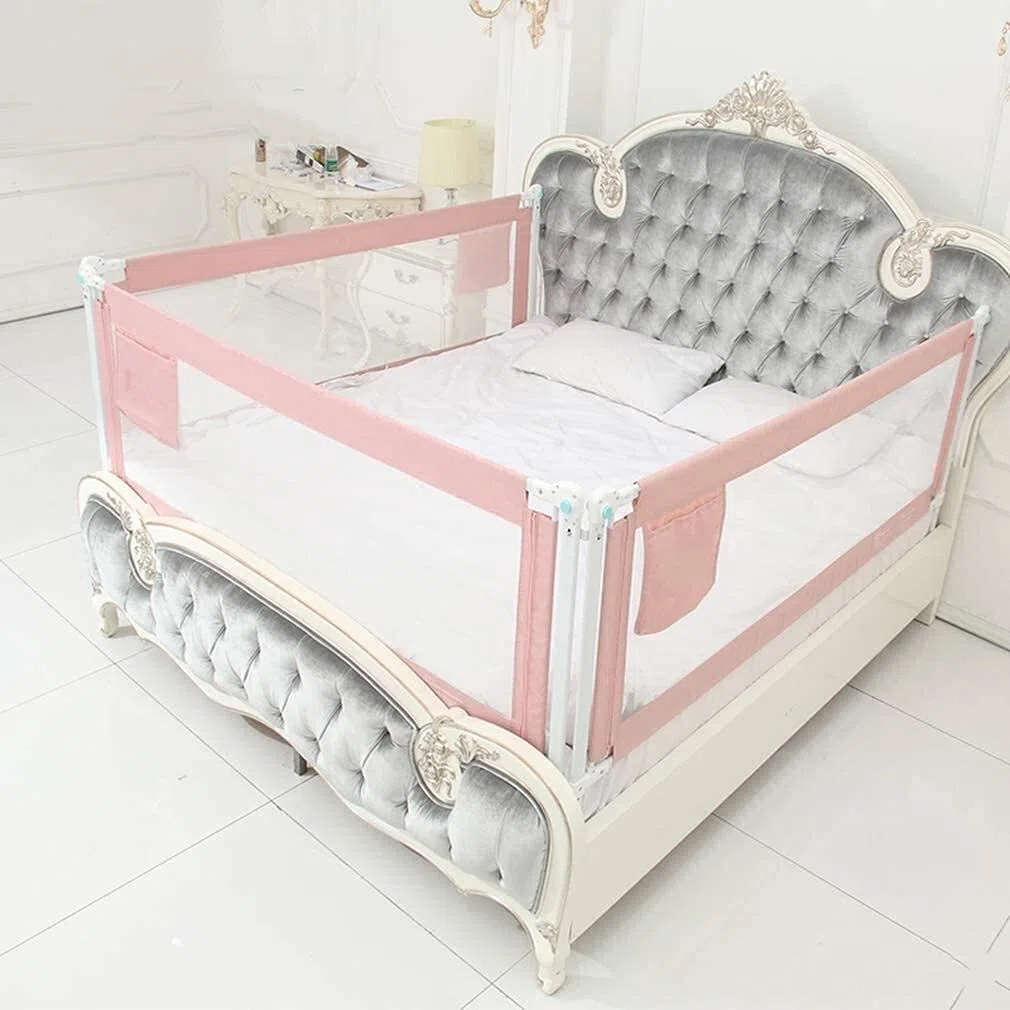 Baby Playpen Riel de Cama para niños pequeños Protector de Seguridad de Borde de Parachoques para Cama Elevación Vertical Barandilla de Cama para niños de Altura Ajustable con Mall