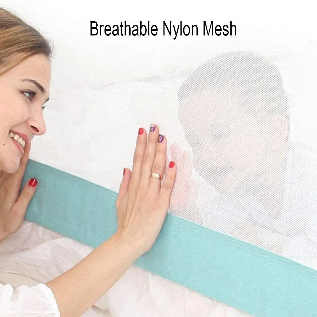 Baby Playpen Riel de Cama para niños pequeños Protector de Seguridad de Borde de Parachoques para Cama Elevación Vertical Barandilla de Cama para niños de Altura Ajustable con Mall