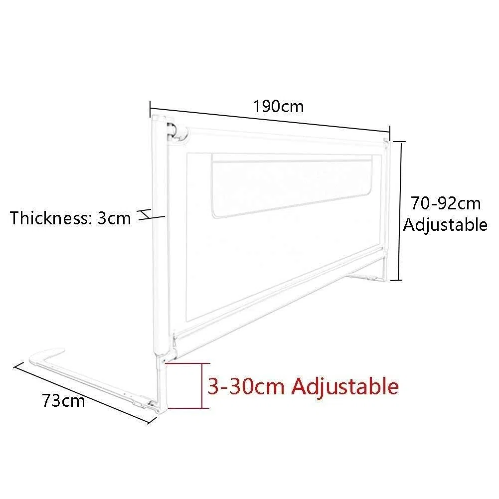 Baby Playpen Protector de riel de Cama de Seguridad portátil para bebés, niños pequeños Barandilla de protección para niños Juguete de elevación Vertical para niños