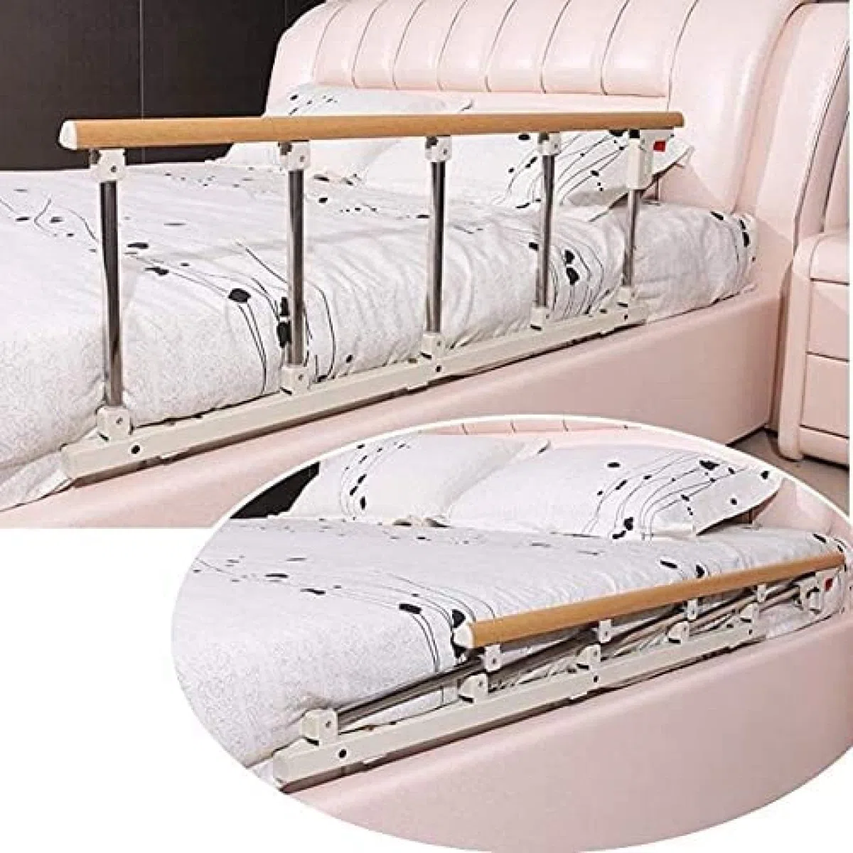 Parque Infantil para Bebés Barandilla De Cama para Niños Pequeños Ancianos Mayores Guardia De Seguridad Barandilla De Seguridad Plegable Manija Auxiliar para Cama Barandilla De Hospital Barr