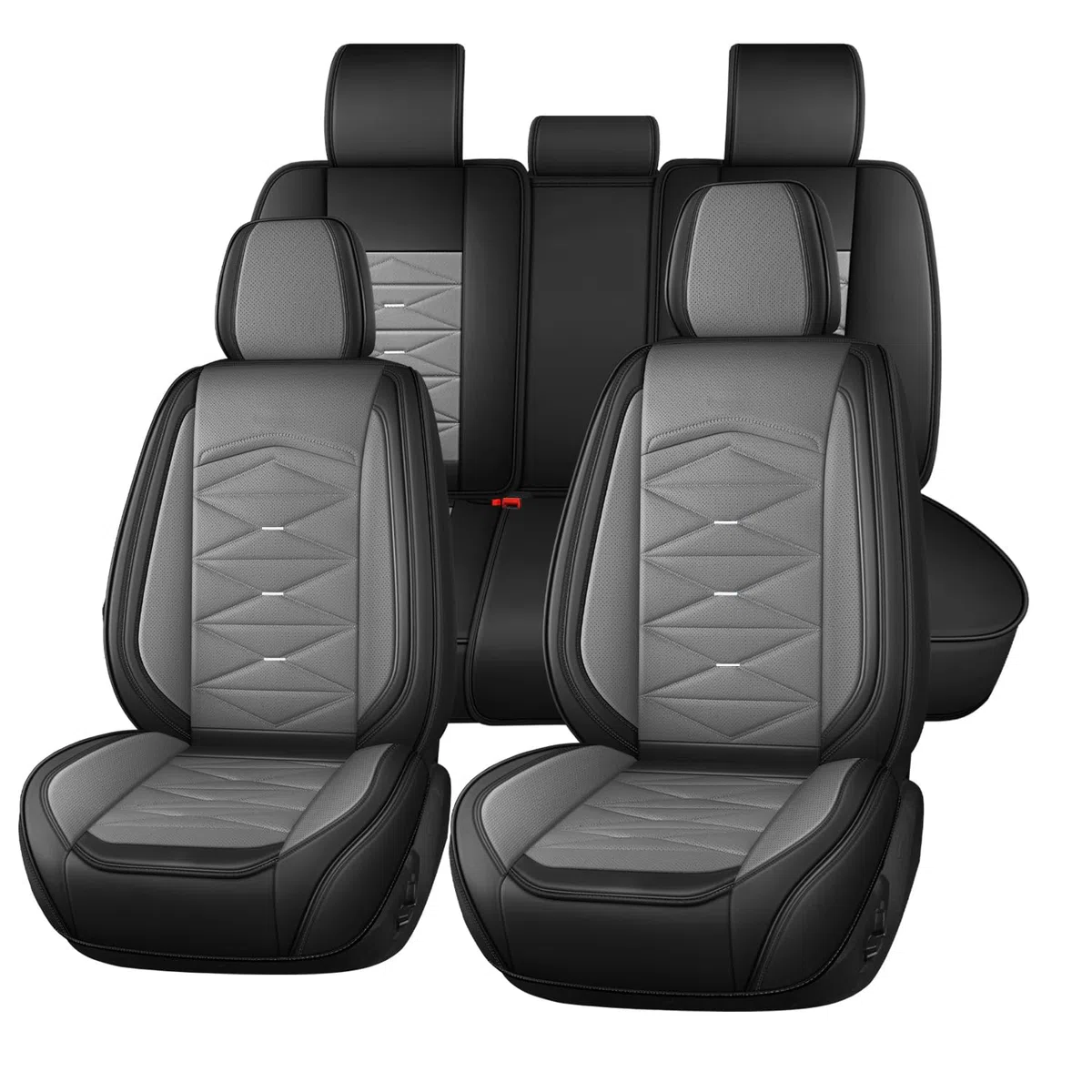 Juego completo de fundas de asiento de coche para Mercedes Benz Clase S S280 W220 S320 W220 S430L W220 S500 W220 S500L W220 5 asientos Juego completo de fundas protectoras de piel de napa