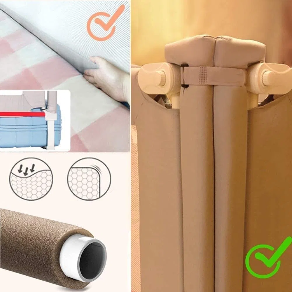 Baby Playpen Bed Guard Barandilla de Seguridad Bafle de cabecera de Cama con elevación silenciosa para bebés y bebés con riel de Soporte de Cama de Malla ventilada Juguete (tamaño: