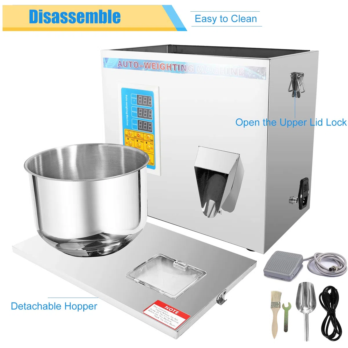Máquina de llenado de polvo, llenadora automática de botellas y bolsas para té, semillas, granos y polvo, sistema de pesaje de partículas eficiente