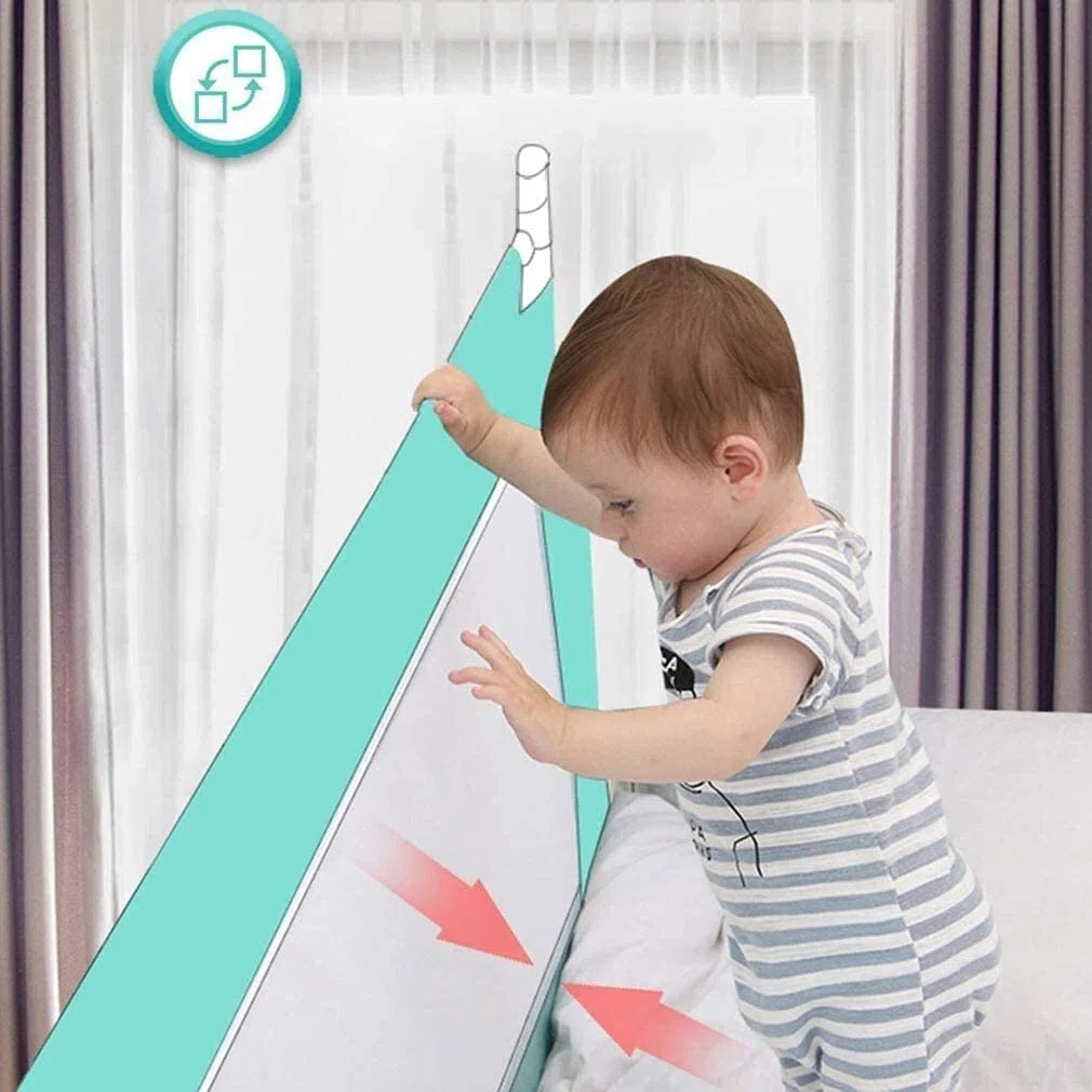 Baby Playpen Toddlers Bed Rail Guard Seguridad para niños Rieles Laterales Levantamiento Vertical Guardería Barandilla Anticolisión Anticaída Juguete (Tamaño: 180 cm (70.8in))