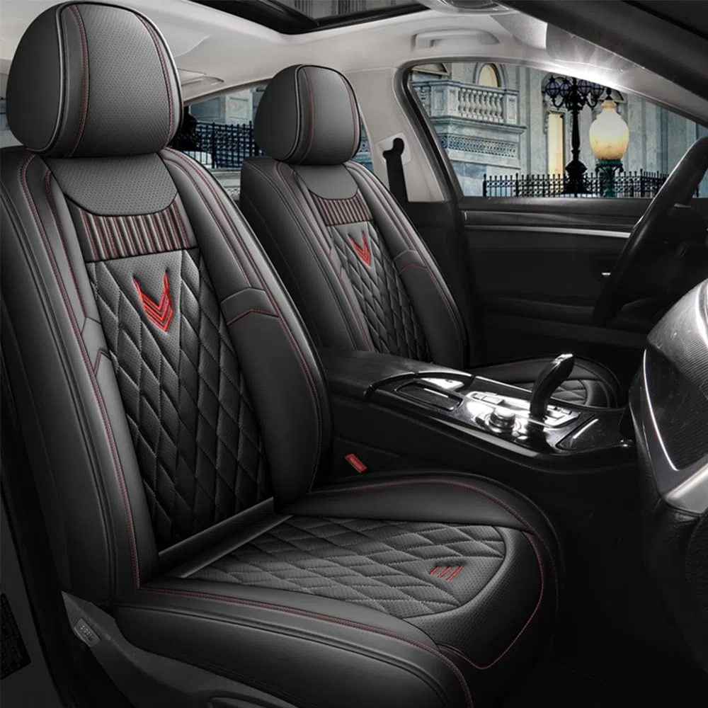 NURCIX Funda Universal para Asiento de Coche,Compatible para VW Passat,Interiores de Coche,A-Black