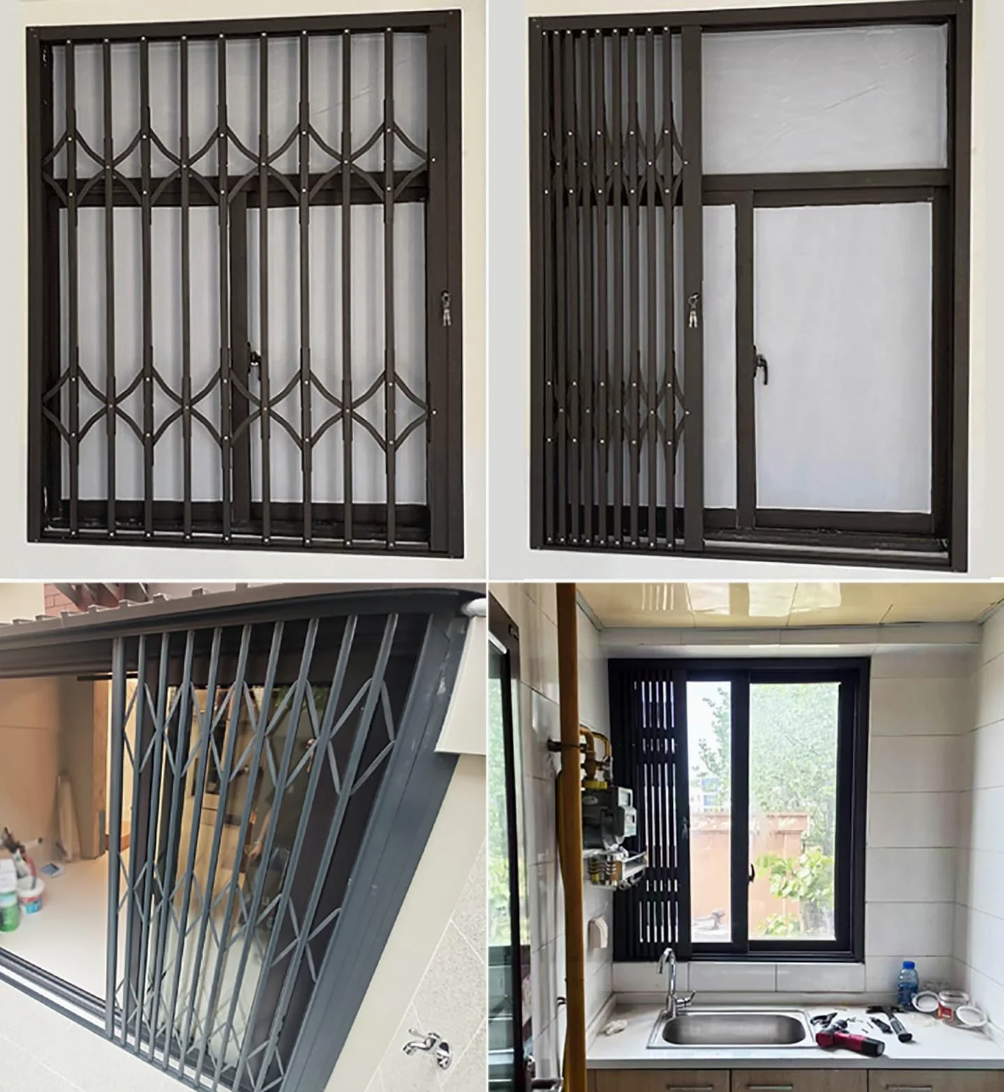 Rejillas y barras de seguridad para ventana corredera, 50210 cm, antirrobo, protección para niños, seguro para el hogar, soluts y seguros ajustables