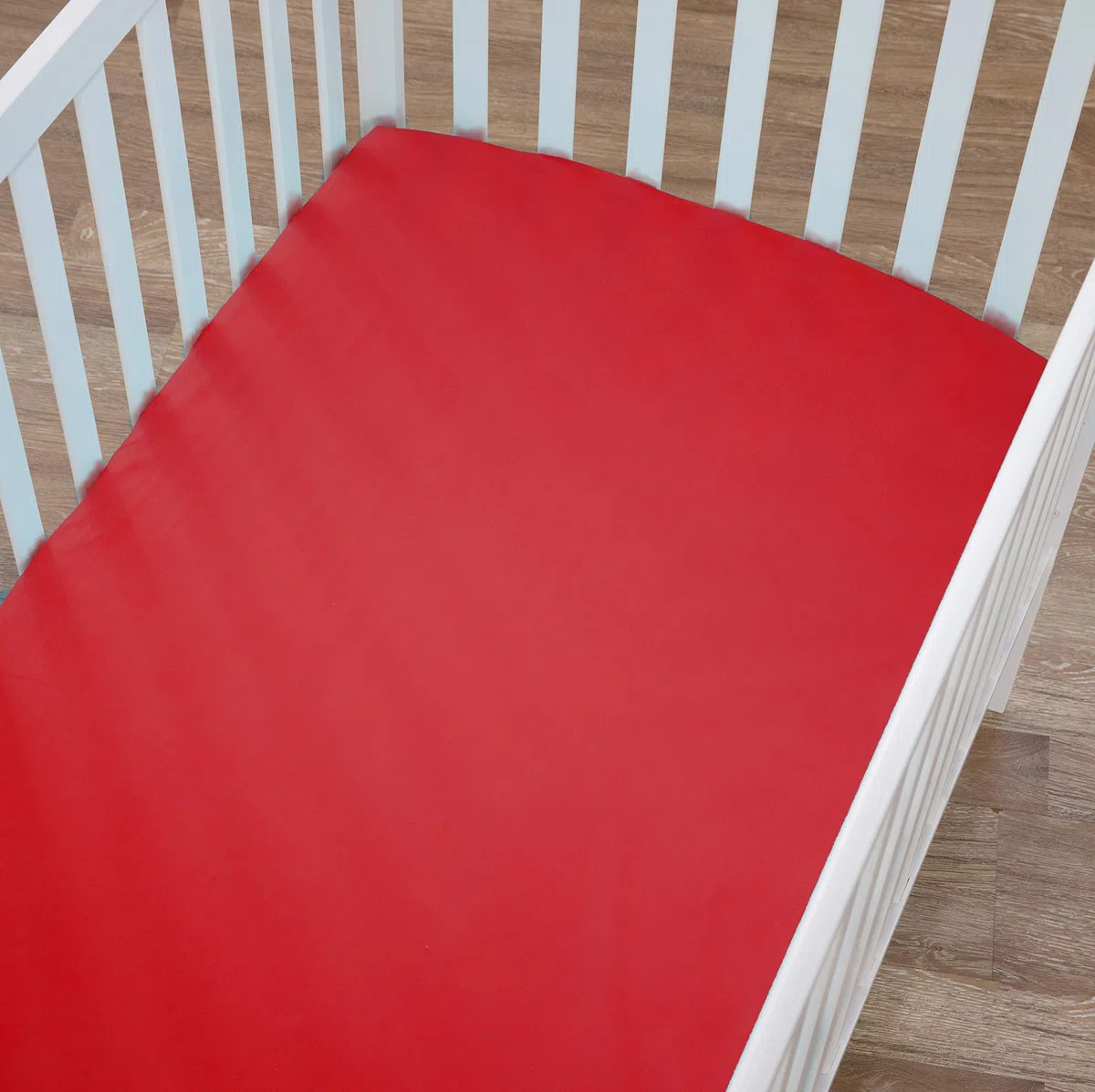 American Baby Company Jersey Knit Crib Sheet, rojo