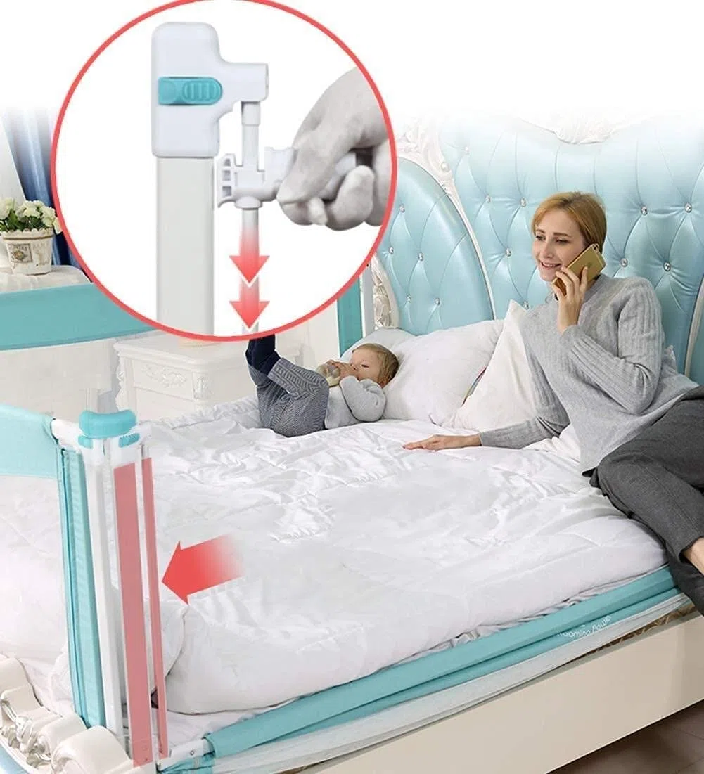 Corralito de Seguridad para bebé, barandilla de Seguridad para Cama, riel de Seguridad, Cama para Cuna, elevación Vertical, Protector Extra Largo para niños pequeños, Juguete